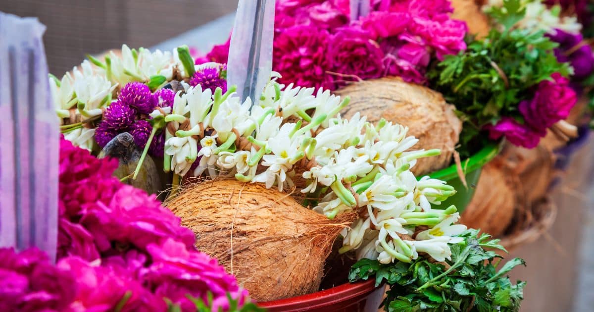 How Leftover Temple Flowers and Coconut Water Became Vegan Leather